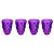 Copo de shot Halloween - Caveira - Roxo - 4 unidades - Rizzo - Imagem 2
