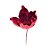 Galho Pick Flor Magnolia - Cabo Curto - Cor Vinho - 1 unidade - Cromus - Rizzo - Imagem 1