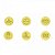 Kit Carimbos - Halloween - Amarelo - 2 x 1 cm - 7 unidades - BlueStar - Rizzo - Imagem 1