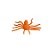 Mini Aranha Decorativa - Halloween - Laranja - 12 unidades - Rizzo - Imagem 1