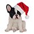 Cachorro Bulldog - Decoração de Natal - sem Movimento - Branco/Preto - 1 unidade - Cromus - Rizzo - Imagem 1