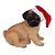 Cachorro Pug - Decoração de Natal - sem Movimento - Branco/Marrom - 1 unidade - Cromus - Rizzo - Imagem 1