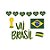 Kit Adesivo para Decoração de Vitrine -  Brasil Copa - 1 unidade - Cromus - Imagem 1