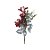 Pick Decorativo de Natal - Pinha e Frutas  - Vermelho  - Cromus Natal - 1 unidade - Rizzo - Imagem 1