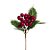 Pick Decorativo de Natal - Folhas e Frutas - Vermelho -  Cromus Natal - 1 unidade - Cromus - Rizzo - Imagem 1