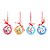 Bolas de Acrílico Natal - Turma do Mickey - 7 cm - Natal Disney - 4 unidades - Cromus - Rizzo - Imagem 1