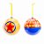 Kit Bola de Natal - Toy Story - 12 cm - Natal Disney - 2 unidades - Cromus - Rizzo - Imagem 1