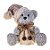 Urso de Pelúcia Decorativo Cinza c/ Gorro - 13 cm - 1 unidade - Cromus - Rizzo Balões - Imagem 1