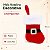 Meia Natalina Decorativa - Cinta Papai Noel - 14,5 cm - Cromus Natal - 1 unidade - Rizzo Balões - Imagem 2