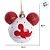 Kit Bolas de Natal Mickey - Sortido - Vermelho e Branco - 8 cm  - 4 unidades - Disney Original - Rizzo - Imagem 3