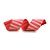 Fita Decorativa 6,3cm x 9,14m - Faixa Listras Vermelha - 1 unidade - Rizzo - Imagem 1
