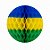 Enfeite Decorativo De Papel Seda Bola Nº. 05 - Cores Brasil - 34 cm - 1 unidade - Rizzo - Imagem 2