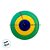Enfeite Decorativo De Papel Seda Leque Copa - Verde,Amarelo e Azul -  88cm - Nº 03 - 01 unidade - Rizzo - Imagem 4