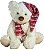 Urso Decorativo de Natal Sentado - 36 Centímetros - 1 unidade - Rizzo Balões - Imagem 1