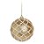 Bola de Natal Dourada com Glitter - 6 Unidades - 8cm  - 6 unidades - Cromus - Rizzo - Imagem 1