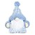 Enfeite Kringel Azul - 25cm  - 1 unidade - Cromus - Rizzo Balões - Imagem 1