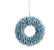 Enfeite p/ Pendurar Redondo Flocado - Azul - 20 cm - 1 unidade - Cromus - Rizzo - Imagem 1