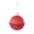 Bolas de Natal - Glitter Vermelho  - 8 cm - 6 unidades - Cromus - Rizzo - Imagem 1