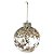 Bolas de Natal Transparente - Confetti Ouro -  10 cm - 4 unidades - Cromus - Rizzo - Imagem 1