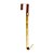 Suporte de Guirlanda Estrela Dourado - 30cm - 1 unidade - Cromus  - Rizzo - Imagem 1