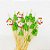 Palitos de Bambu Pinheiro e Papai Noel - 12cm - 20 unidades - Rizzo - Imagem 1