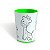 Copo para Colorir Color Cup Floresta - Verde - 10cm - 1 unidade - Rizzo - Imagem 1