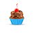 Forminha para Cupcake - Azul Claro - 45 unidades - Plac - Rizzo - Imagem 1