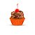 Forminha para Mini Cupcake - Laranja - 45 unidades - Plac - Rizzo - Imagem 1