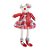 Decoração Ratinha Sentada c/ Vestido e Cachecol Vermelho - 1 unidade - Cromus - Rizzo - Imagem 1