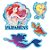 Decoração De Bolo - Cenário Ariel Disney - 4 unidades - Regina - Rizzo - Imagem 1