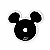 Saia para Árvore Mickey Preto e Branco 120cm - 01 unidade - Natal Disney - Cromus - Rizzo Embalagens - Imagem 1