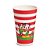 Copo Fibra de Bambu 400ml Mickey e Minnie Listras - 01 unidade - Natal Disney - Cromus - Rizzo - Imagem 1