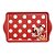 Bandeja Retangular Fibra de Bambu Mickey e Minnie Poá Fun 35cm - 01 unidade - Natal Disney - Cromus - Rizzo - Imagem 1