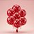 Balão de Festa Decorado - Coração - 5" 12 cm - 15 unidades - Balões São Roque - Rizzo - Imagem 1
