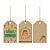 Tags Decorativa - Kraft Cenoura - 5 x 8 cm - 12 unidades - Cromus Páscoa - Rizzo - Imagem 1