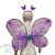 Kit Fantasia Carnaval - Borboleta - Roxo - Mod:6215 - 01 unidade - Rizzo - Imagem 2