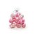 Ovo de Páscoa Decorativo Saquinho Voal 3 tons de Rosa Perolado - 4cm - 9 unidades - Cromus Páscoa - Rizzo Embalagens - Imagem 1