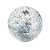 Balão Bubble Transparente com Confete Hexagonal Holográfico Prata - 11" 26cm - 1 unidade - PartiuFesta - Rizzo - Imagem 1