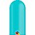 Balão de Festa Canudo - Caribbean Blue (Azul Caribe) - 350" - Qualatex - Rizzo - Imagem 1