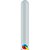 Balão de Festa Canudo - Silver (Prata) - 160" - Qualatex - Rizzo - Imagem 1