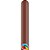 Balão de Festa Canudo - Chocolate Brown (Marrom Chocolate) - 160" - Qualatex - Rizzo - Imagem 1
