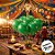 Balão de Festa decorado São João Verde Claro 9'' polegadas - 25 unidades - Festcolor - Rizzo - Imagem 1