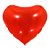 Balão de Festa Metalizado 5,5' 14cm - Coração vermelho - 3 unidades - Make + - Rizzo - Imagem 2