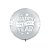 Balão de Festa Látex Liso Decorado - Happy New Year Pontos Prata - 30" 75cm - 2 unidades - Qualatex Outlet - Rizzo - Imagem 1