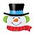 Balão de Festa Microfoil 36" 91cm - Boneco de Neve Sorridente - 1 unidade - Qualatex Outlet - Rizzo - Imagem 1