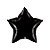 Balão de Festa Microfoil 36" 91cm - Estrela Preto Onix Metalizado - 1 unidade - Qualatex Outlet - Rizzo - Imagem 1