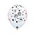 Balão de Festa Látex Liso Decorado - Cartas e Dados Branco - 11" 28cm - 50 unidades - Qualatex Outlet - Rizzo - Imagem 1