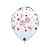 Balão de Festa Látex Liso Decorado - Cartas e Dados Branco - 11" 28cm - 50 unidades - Qualatex Outlet - Rizzo - Imagem 2