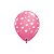 Balão de Festa Látex Liso Decorado - Corações Violeta/Rosa/Rosa Claro - 11" 28cm - 50 unidades - Qualatex Outlet - Rizzo - Imagem 3