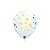Balão de Festa Látex Liso Decorado - Branco com Pontos Coloridos - 11" 28cm - 50 unidades - Qualatex Outlet - Rizzo - Imagem 4